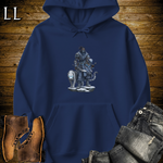 African Snow Leopard Assassin Hooded Sweatshirt Navy | African Warrior Hoodie