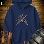 African Royal Gold Samurai King Navy | African Warrior Hoodie