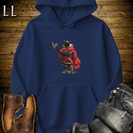 African Viking King Hooded Sweatshirt Navy | Regal Warrior