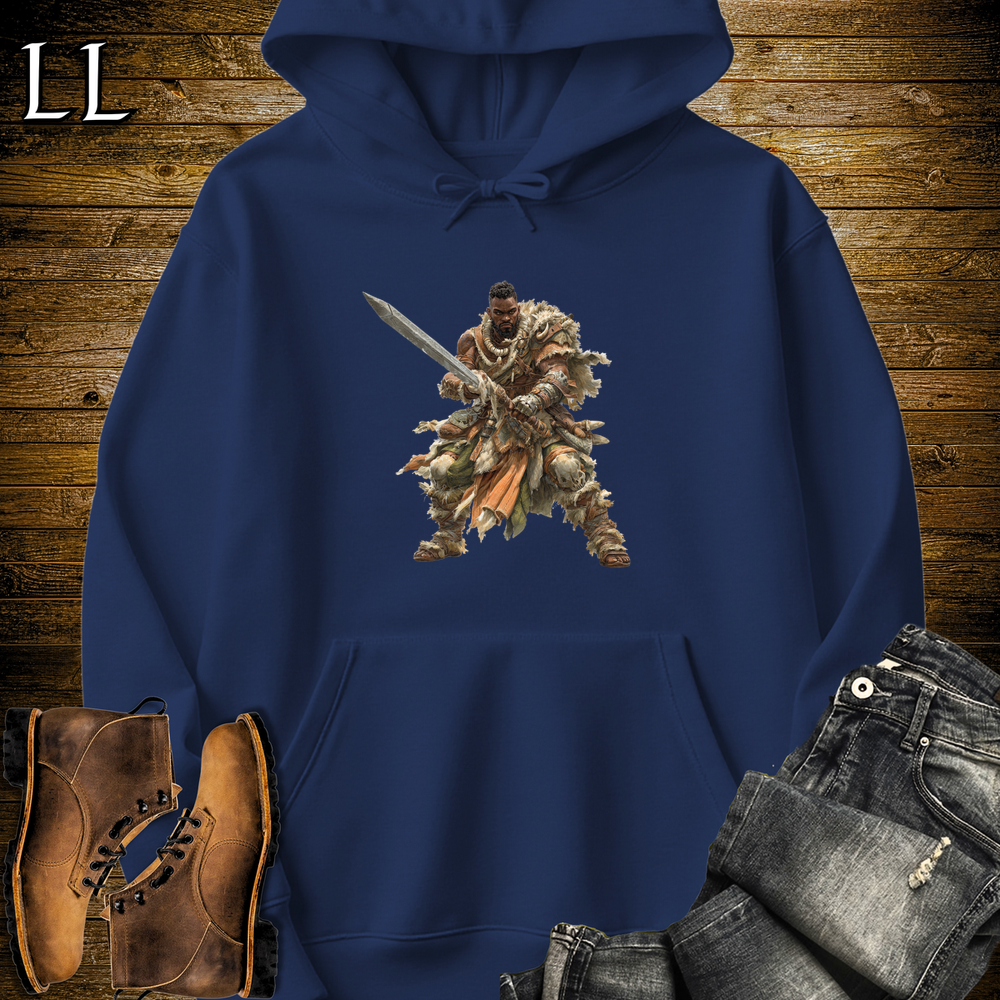 African Swordmaster Hooded Sweatshirt - Navy