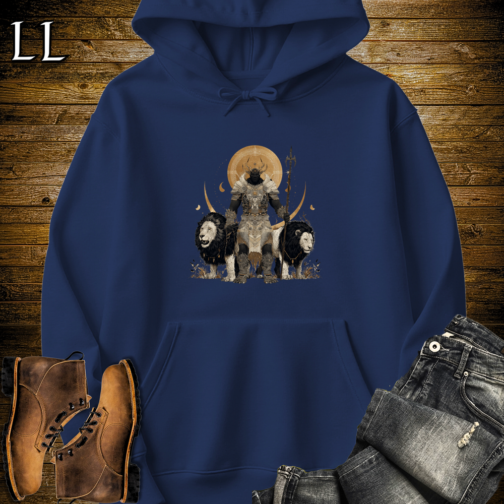 African White Lion King Hooded Sweatshirt - Navy