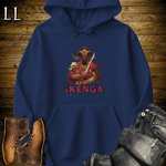Ikenga African God Hooded Sweatshirt Navy | African God Spiritual Hoodie