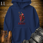 Eshu African God Hooded Sweatshirt Navy | Crossroads Spiritual Hoodie