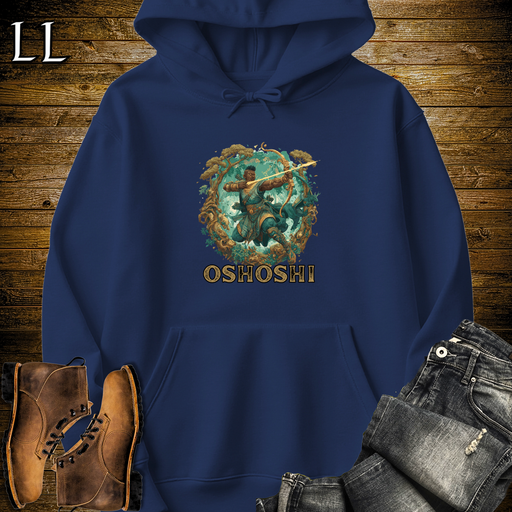Oshoshi African God Hooded Sweatshirt Navy | African Orisha God Sweatshirt