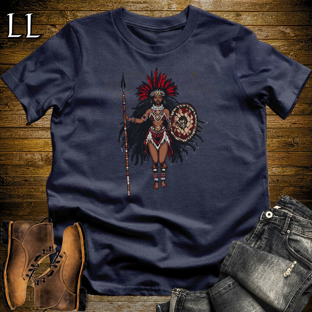 African 16 Bit Zulu Spear Queen - Navy