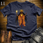 African 16 Bit Sun Queen Navy | African Queen Tee