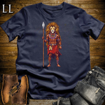 African 16 Bit Maasai Lion Slayer Navy | Maasai Warrior Tee