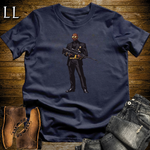 African 16 Bit Hitman Sniper Navy | African Warrior Tee