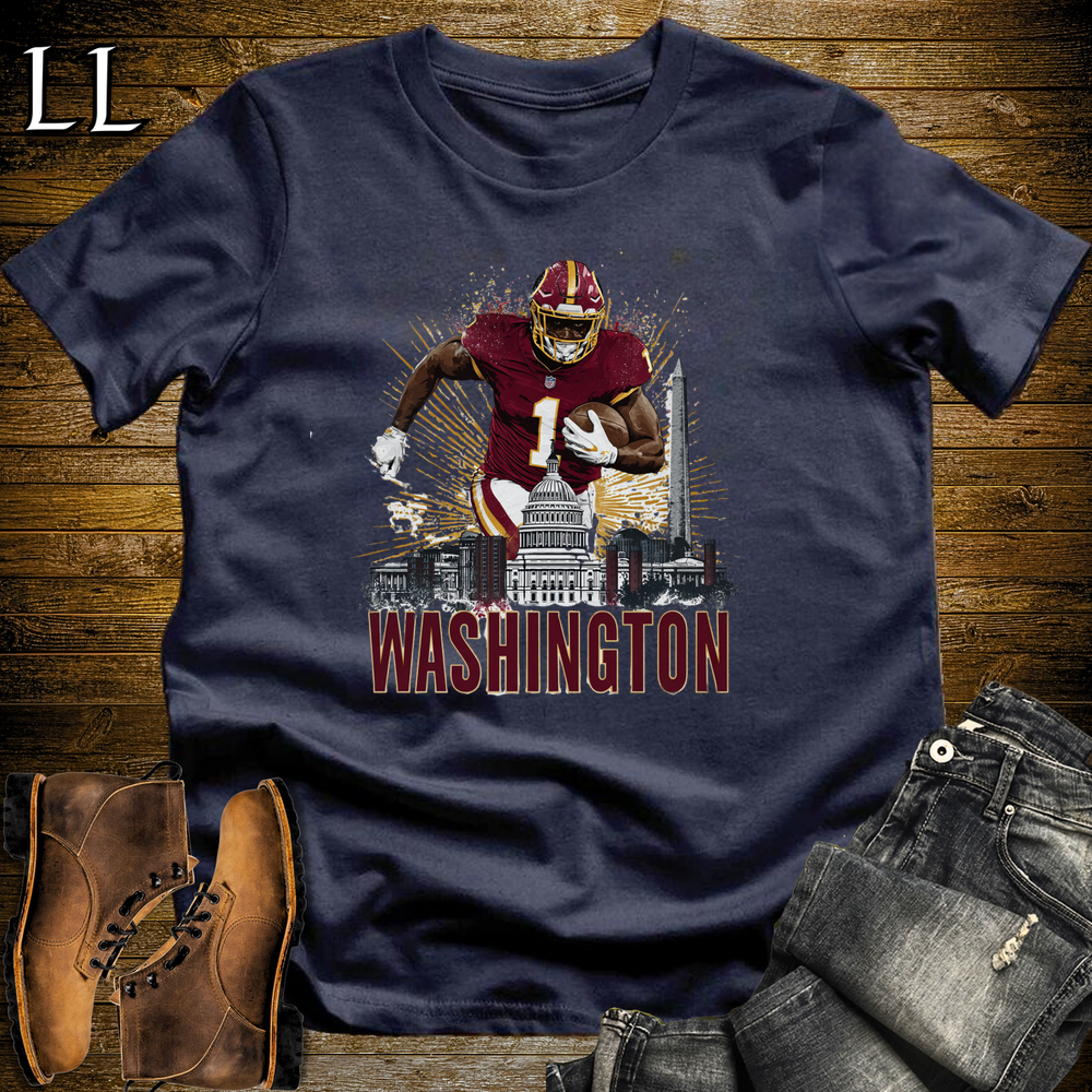 Washington Football Number 1 T Shirt - Navy