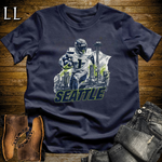 Seattle Football Number 1 T Shirt - Navy