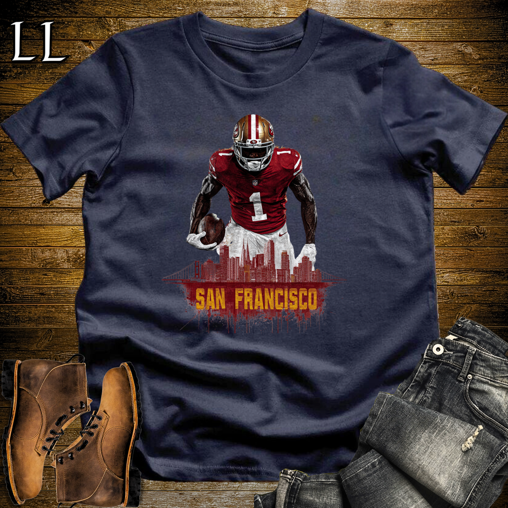 49ers Football Shirt Navy | San Francisco Fan Tee
