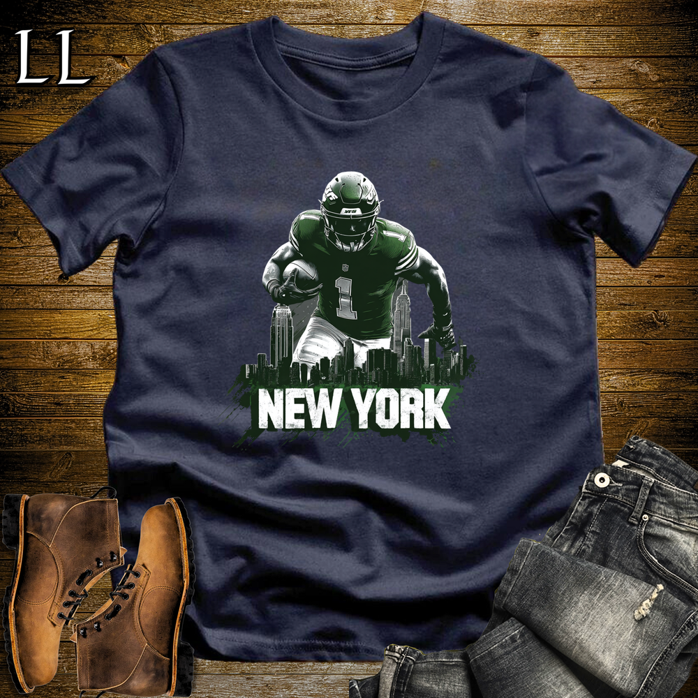 Jets Football Shirt Navy | New York Fan Tee