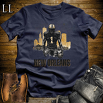 Saints Football Shirt Navy | New Orleans Fan Tee
