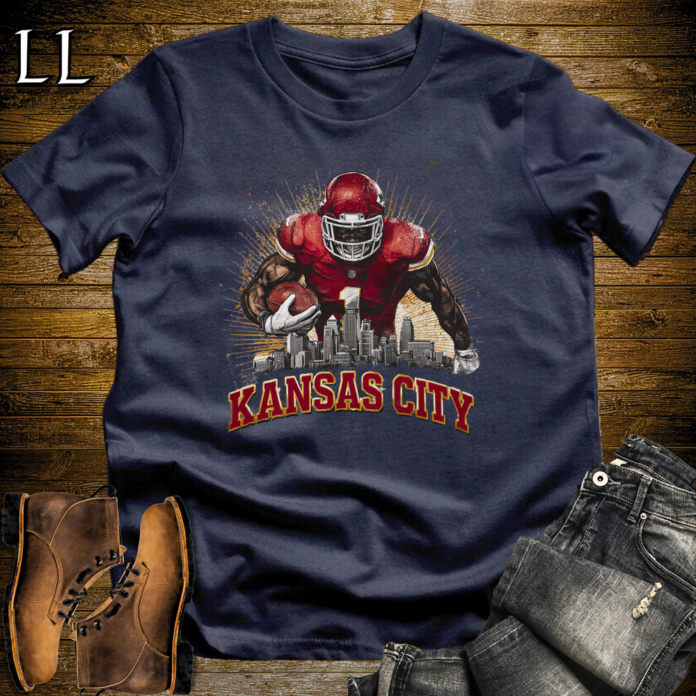 Chiefs Football Shirt Navy | Kansas City Fan Tee