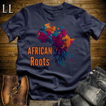 African Roots Softstyle T Shirt Navy | African Heritage Pride Tee