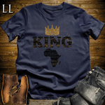 King Africa Softstyle T Shirt Navy | African King Pride Tee
