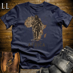 Made In Africa Man Softstyle T Shirt Navy | African Heritage Tee