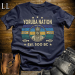 African Yoruba Nation Softstyle T Shirt Navy | Yoruba Pride Heritage Tee
