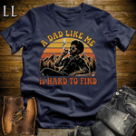 A Dad Like Me Is Hard To Find Cigar Softstyle Tee Navy | Cigar Dad Slogan Tee