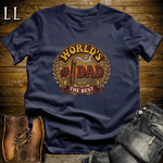 Worlds 1 Dad Cigar Softstyle Tee Navy | Best Cigar Dad Tee