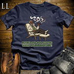 Retired Dad Cigar Softstyle Tee Navy | Cigar Retirement Gift Tee
