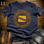 Wyoming Cigar Society Softstyle T Shirt Navy | Cigar Lover Gift Tee