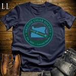 Oregon Cigar Society Softstyle T Shirt Navy | Cigar Lover Gift Tee