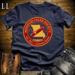 Missouri Cigar Society Softstyle T Shirt Navy | Cigar Lover Gift Tee