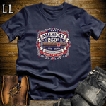 Americas 250 Cigar Flag Softstyle T Shirt - Navy