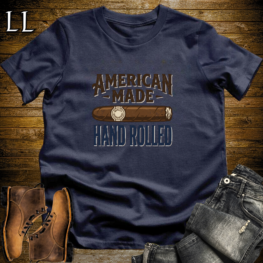 American Made Cigar Softstyle T Shirt Navy | American Made Cigar Tee