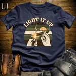 Light It Up Cigar Softstyle T Shirt Navy | Cigar Lover Tee