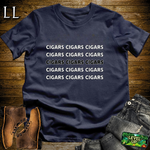 Cigars Cigars Cigars Softstyle T Shirt Navy | Cigar Lover Tee