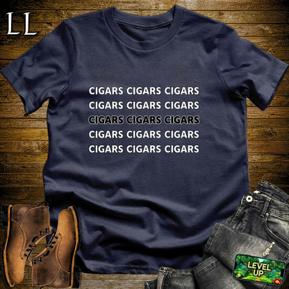 Cigars Cigars Cigars Softstyle T Shirt Navy | Cigar Lover Tee