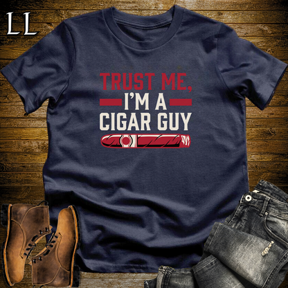Trust Me Im A Cigar Guy Softstyle T Shirt Navy | Funny Cigar Tee