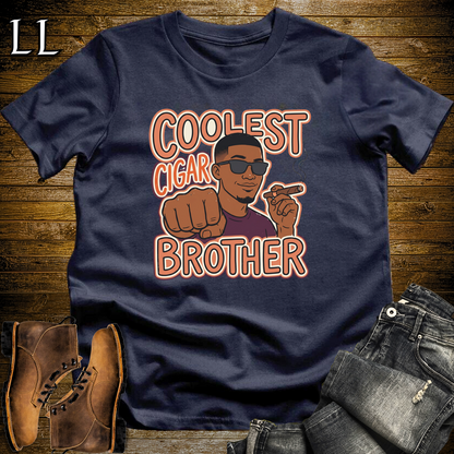 Coolest Cigar Brother Softstyle T Shirt Navy | Cigar Brother Tee