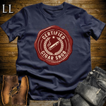 Certified Cigar Snob Softstyle T Shirt Navy | Funny Cigar Tee