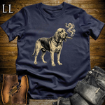Vintage Cigar Bloodhound Softstyle T Shirt Navy | Cigar Bloodhound Tee