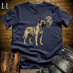 Vintage Cigar Belgian Malinois Softstyle T Shirt Navy | Cigar Belgian Malinois Tee