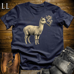 Vintage Cigar Alpaca Softstyle T Shirt Navy | Cigar Alpaca Tee
