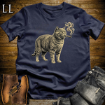 Vintage Cigar British Shorthair Softstyle T Shirt Navy | Cigar British Shorthair Tee