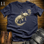 Vintage Cigar Axolotl Softstyle T Shirt Navy | Cigar Axolotl Tee