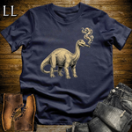 Vintage Cigar Apatosaurus Softstyle T Shirt Navy | Cigar Apatosaurus Tee