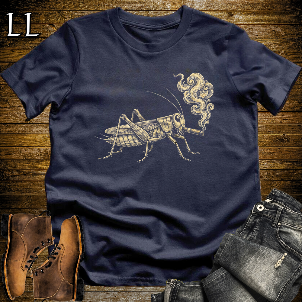 Vintage Cigar Cricket Softstyle T Shirt Navy | Cigar Cricket Graphic Tee