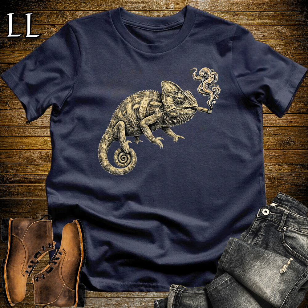 Vintage Cigar Chameleon Softstyle T Shirt Navy | Vintage Cigar Tee