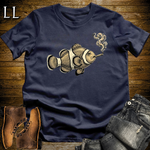 Vintage Cigar Clownfish Softstyle T Shirt Navy | Funny Fish Cigar Tee