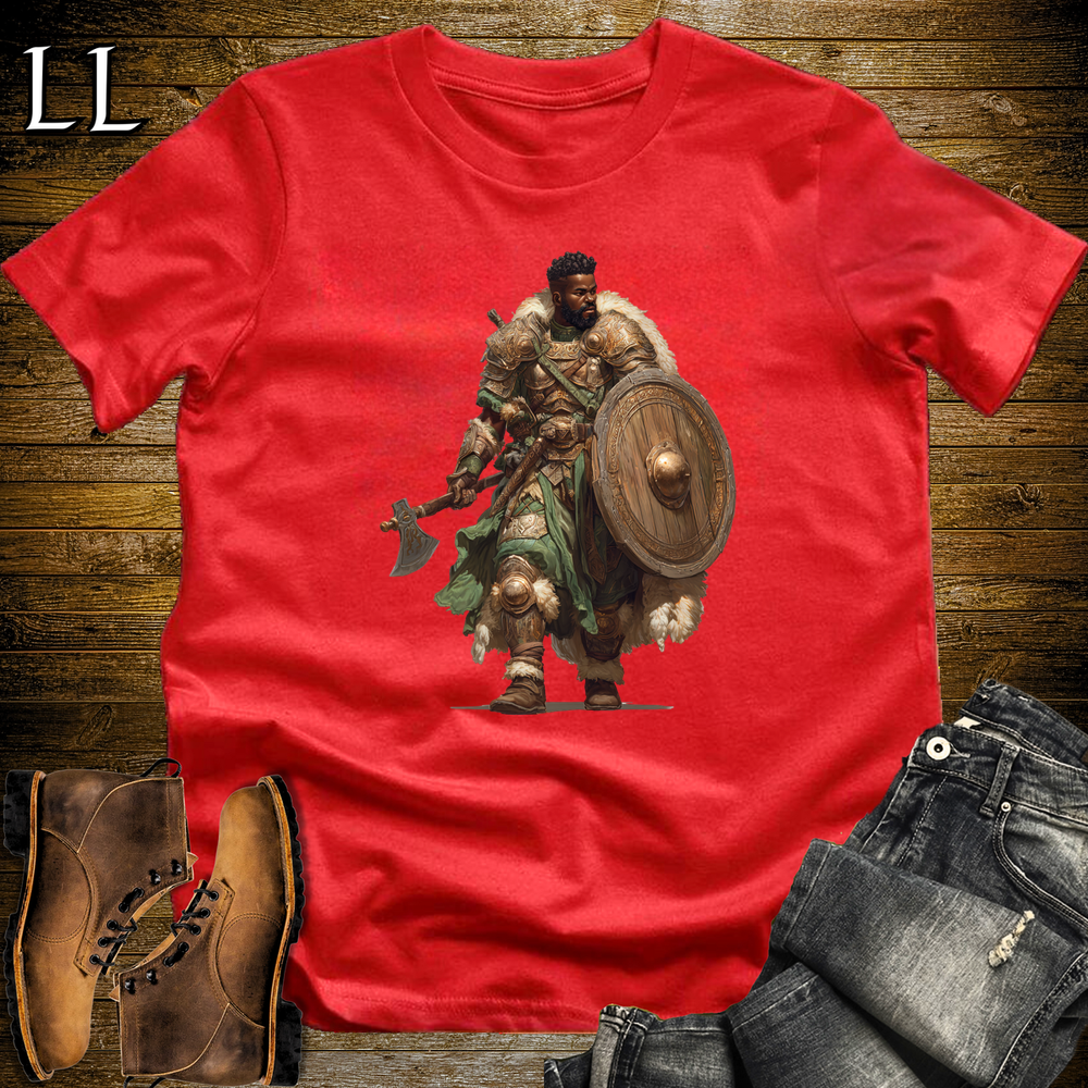 African Green Viking Warrior - Red