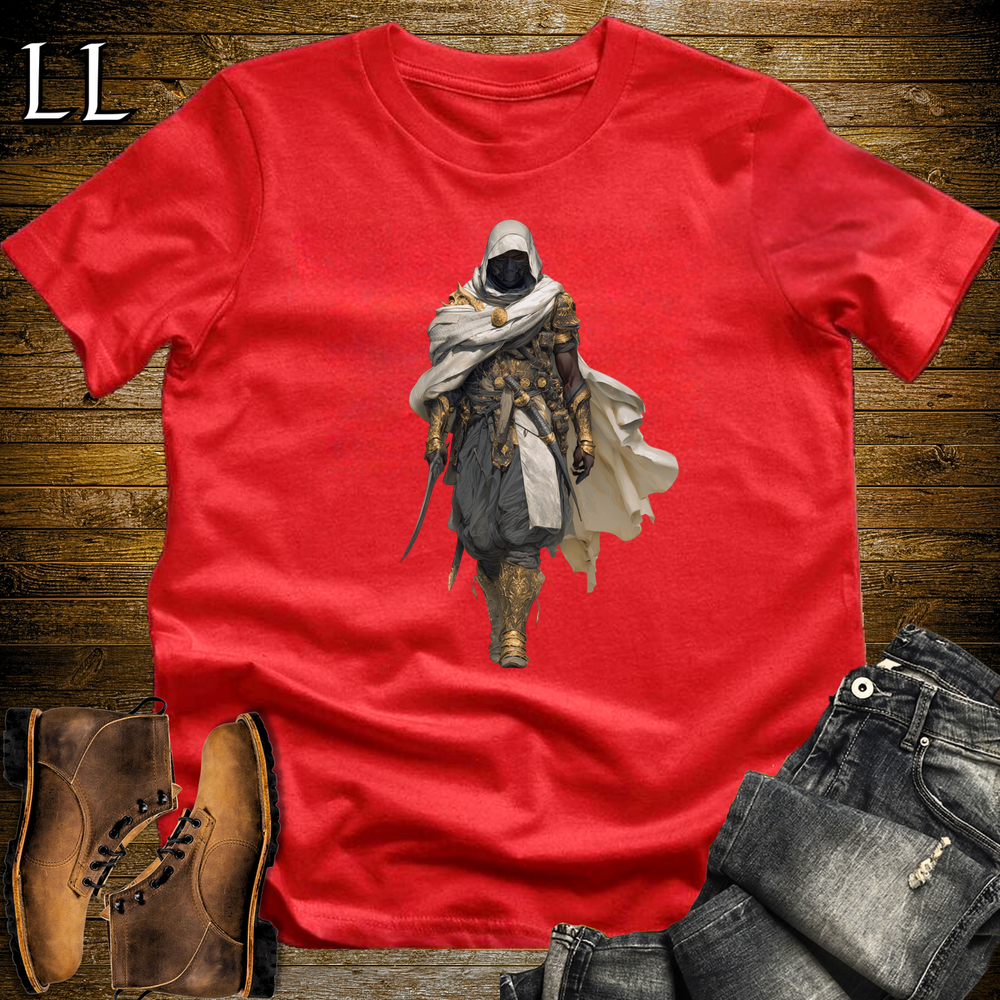 African Golden Assassin Softstyle Tee Red | African Warrior Tee