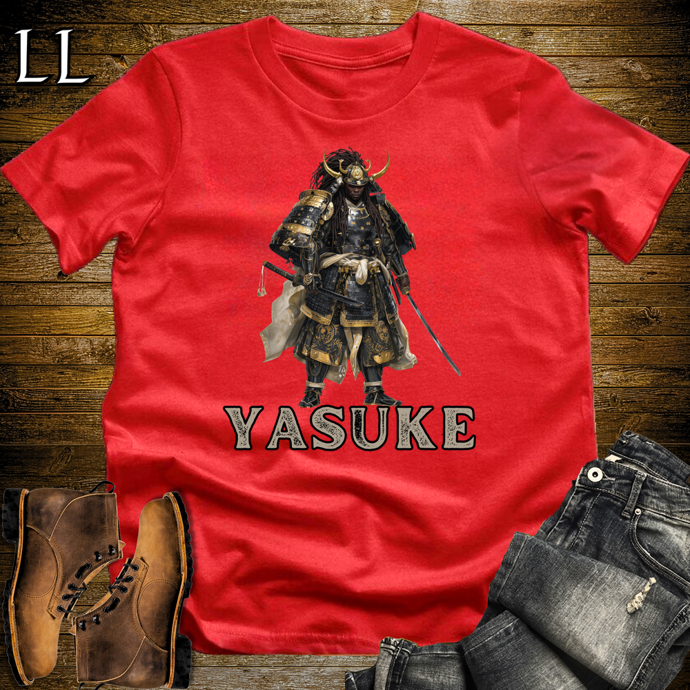 Yasuke African Samurai Softstyle Tee Red | Black Samurai Tee