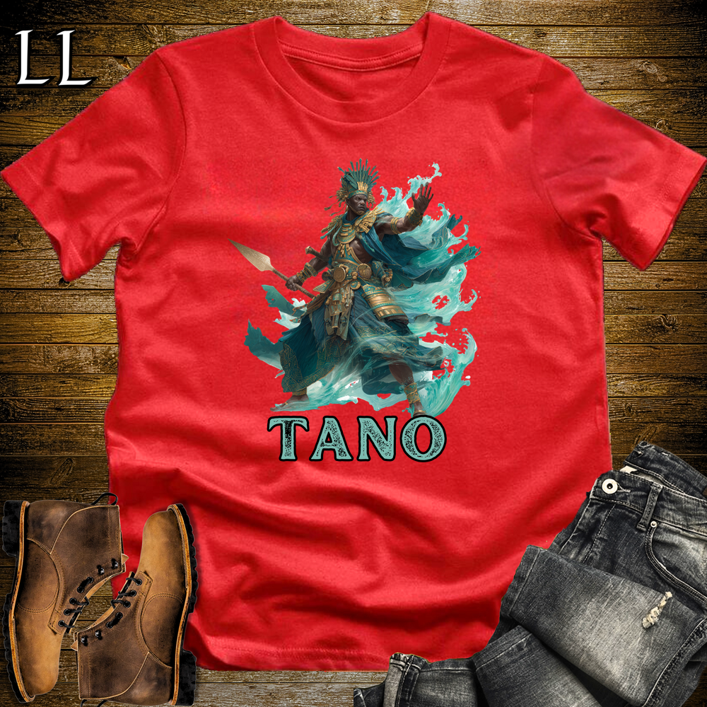 Tano African God Softstyle Tee Red | Akan River Warrior God Tee