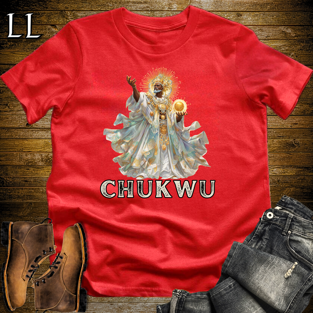 Chukwu African God Softstyle Tee Red | Igbo Supreme God Tee